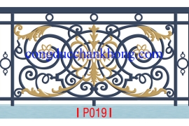 Lan can nhôm đúc P019