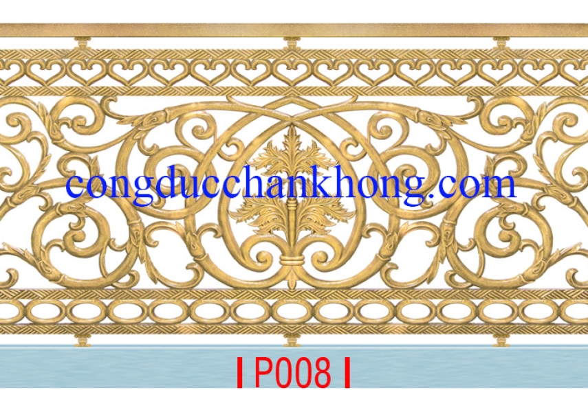 Lan can nhôm đúc P008