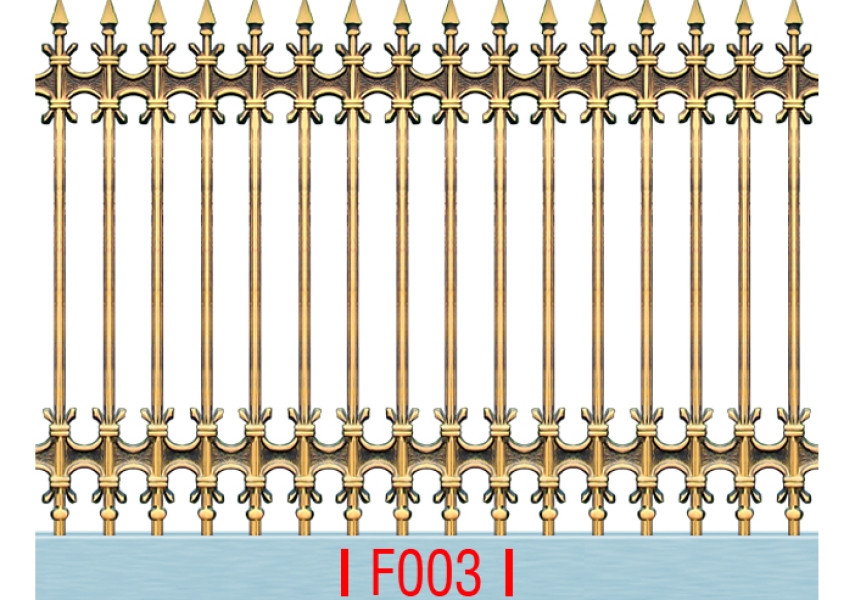Hàng rào nhôm đúc F003