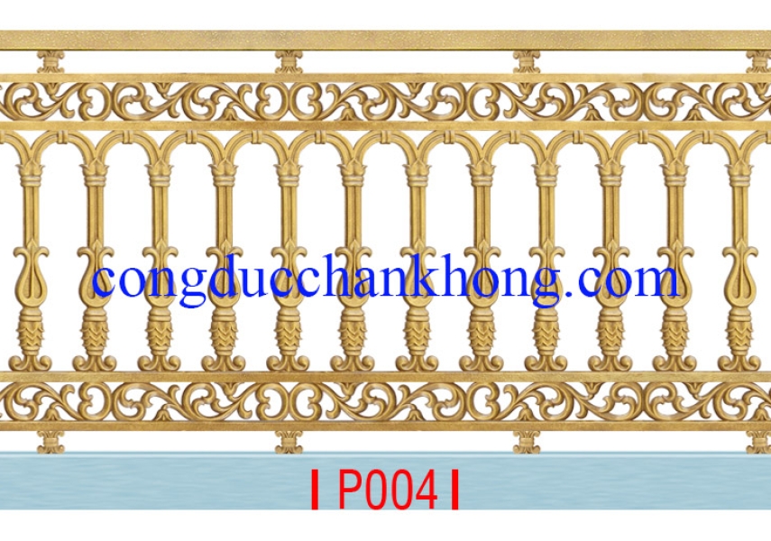 Lan can nhôm đúc P004