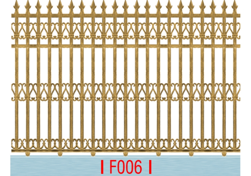 Hàng rào nhôm đúc F006