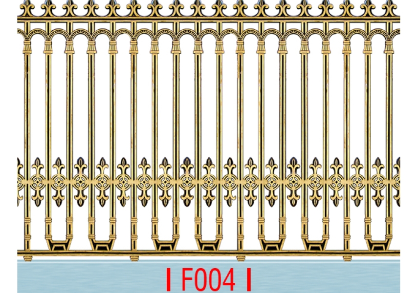 Hàng rào nhôm đúc F004