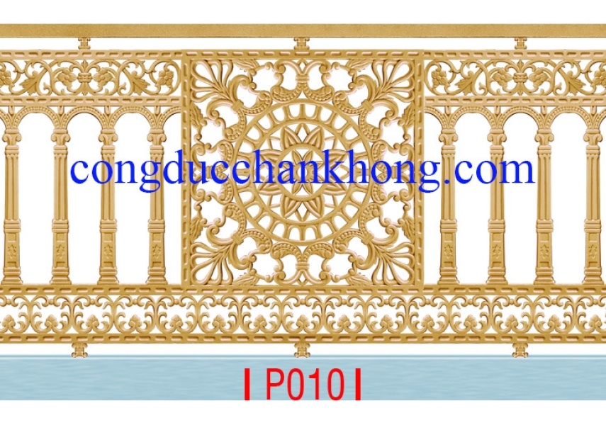 Lan can nhôm đúc P010